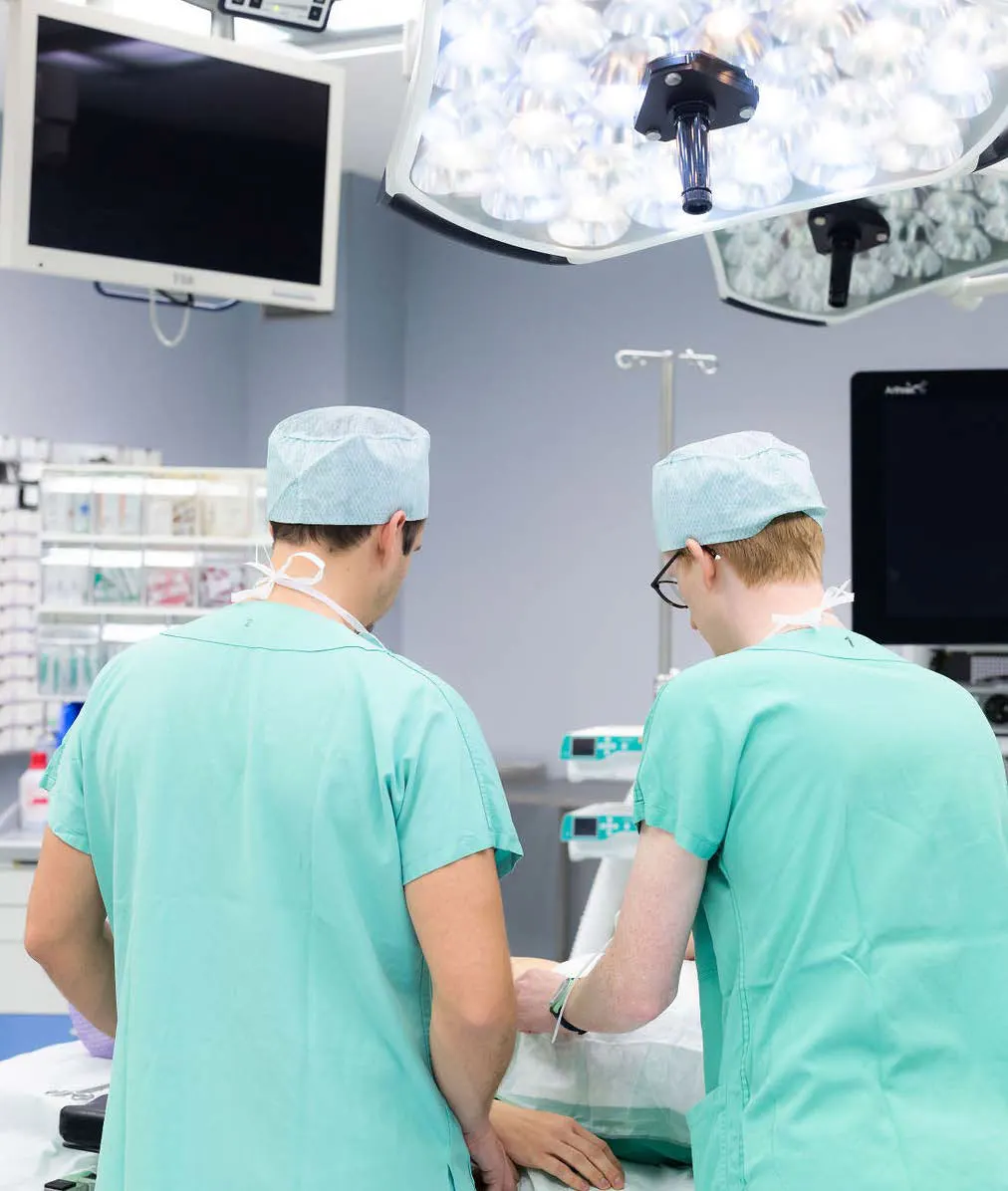 Hernienoperation im OP
